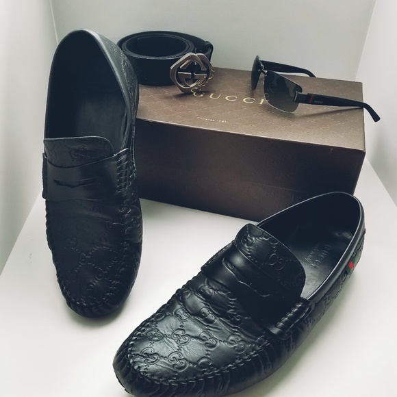 Gucci Other - Men's Gucci drivers black Guccisima loafers
